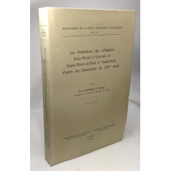 Les ordinaires des collégiales Saint-Pierre à Louvain et...