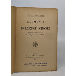 Éléments de philosophie médicale