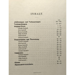 Keilschrifttexte Sargon's Königs von assyrien (722-705 v. CHR.)...
