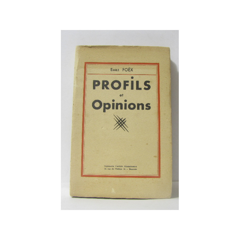 Profils et opinions