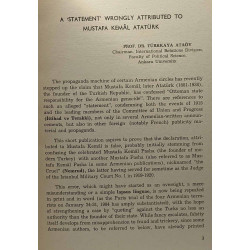 A "statement" wrongly attributed to Mustafa Kemâl Atatürk
