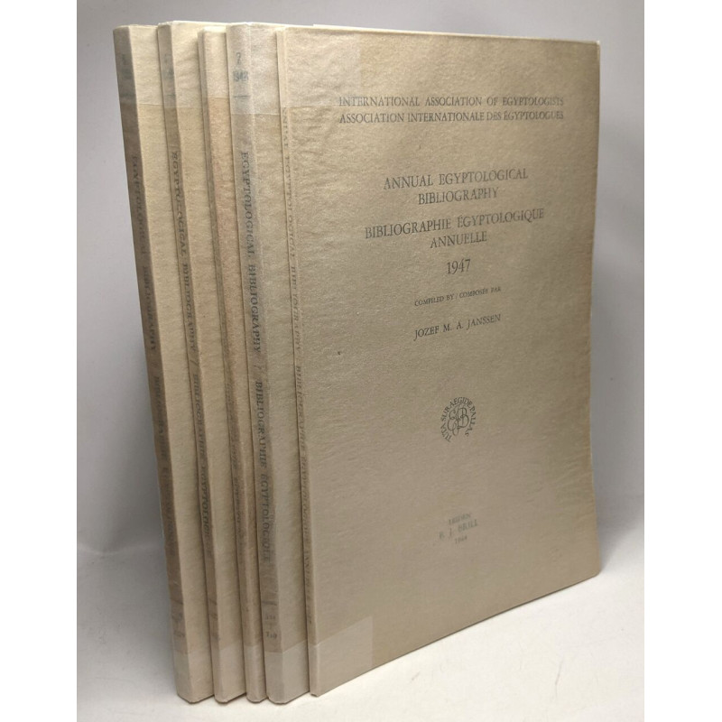 Annual egyptological bibliography / Bibliographie égyptiologique...