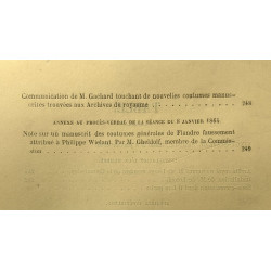 Commission royale pour la publication des anciennes lois et...