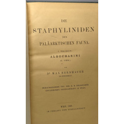 Die staphyliniden der paläarktischen fauna I. Tribus: Aleocharini