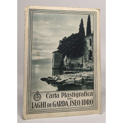 Carta plastigrafica des laghi di garda iseo idro