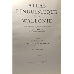 Atlas linguistique de la Wallonie - TOME I - introduction générale...