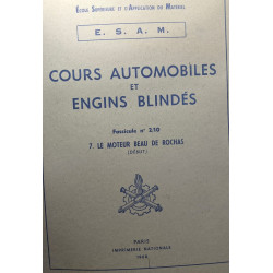 Cours automobiles et engins blindés - Fascicules 1 à 7 et...