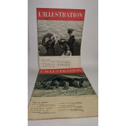 Lot de 39 numéros de l'hebdomadaire "L'illustration": années...