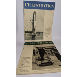Lot de 39 numéros de l'hebdomadaire "L'illustration": années...