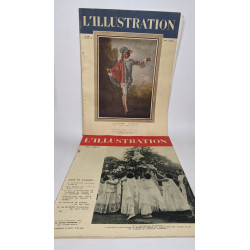 Lot de 39 numéros de l'hebdomadaire "L'illustration": années...