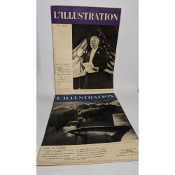 Lot de 39 numéros de l'hebdomadaire "L'illustration": années...