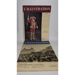 Lot de 39 numéros de l'hebdomadaire "L'illustration": années...