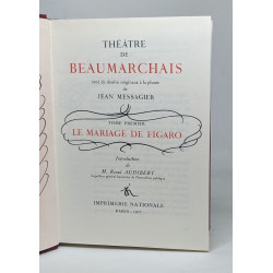 Théâtre de Beaumarchais - dessins originaux à la plume de Jean...