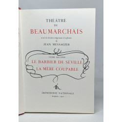 Théâtre de Beaumarchais - dessins originaux à la plume de Jean...