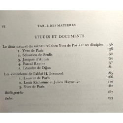 L'humanisme chrétien au XVIIe siècle: St François de Sales et Yves...