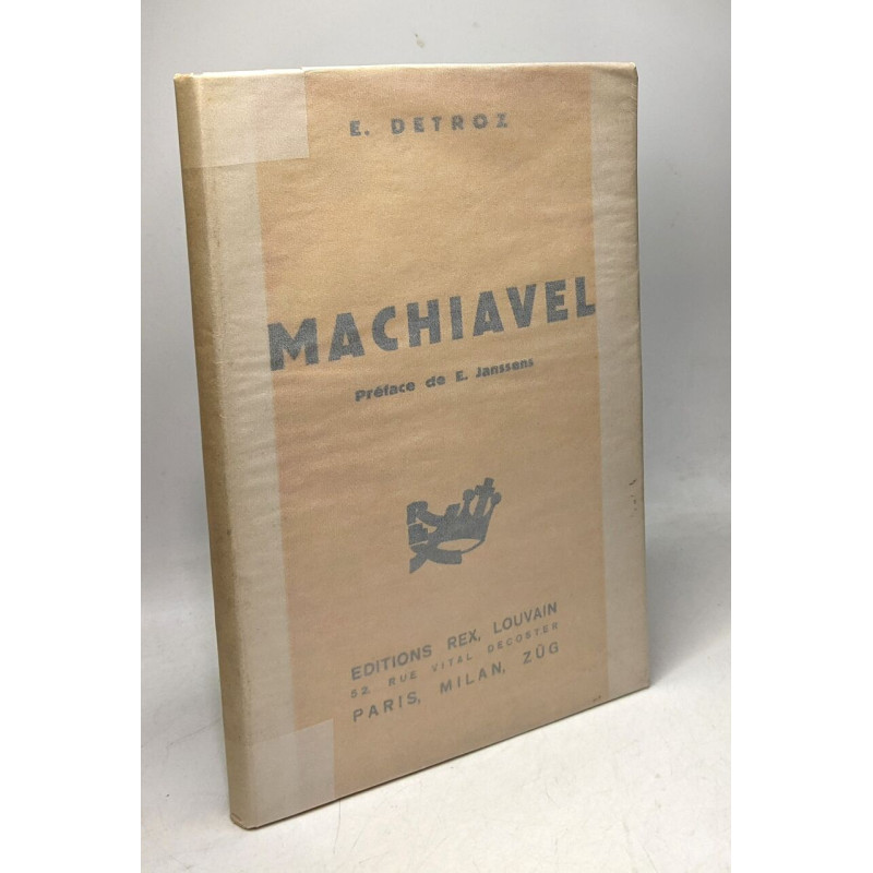 Machiavel - préface de E. Janssens