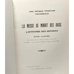 La messe de minuit des baux - l'offrande des bergers - notice...