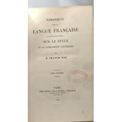 Remarques sur la langue française au dix-neuvième siècle sur le...