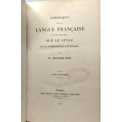 Remarques sur la langue française au dix-neuvième siècle sur le...
