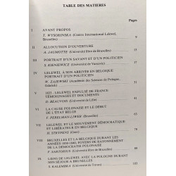 Joachim Lelewel à Bruxelles de 1833 à 1861 - actes du colloque...