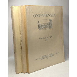 Oxoniensia - a journal dealing with the archeaeology history and...
