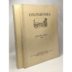 Oxoniensia - a journal dealing with the archeaeology history and...