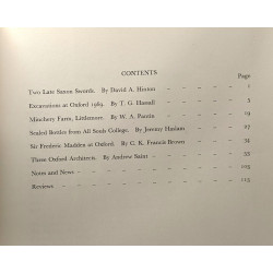 Oxoniensia - a journal dealing with the archeaeology history and...