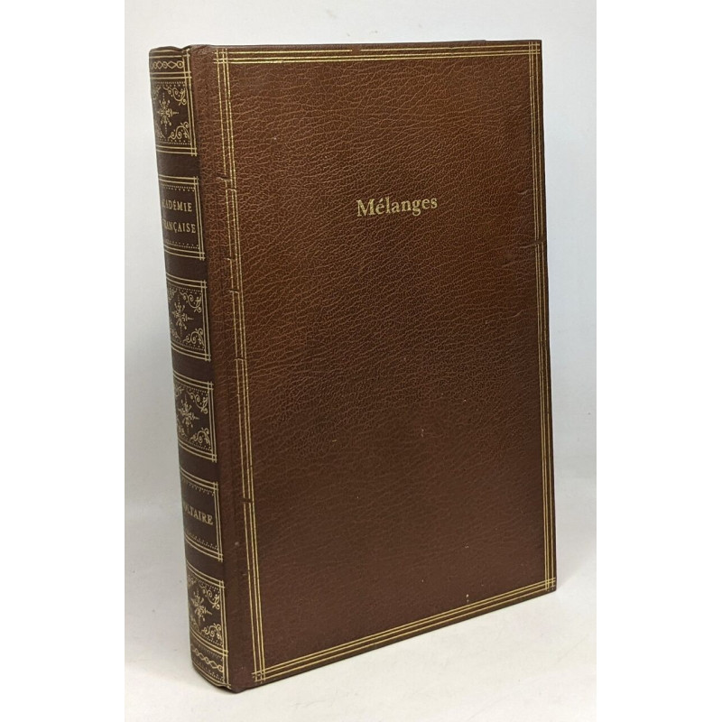 Mélanges philosophiques littéraires et historiques - introduction...