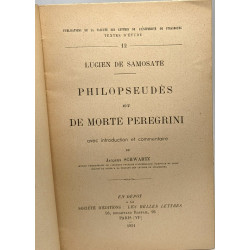 Philopseudès et de morte Peregrini avec introduction et...