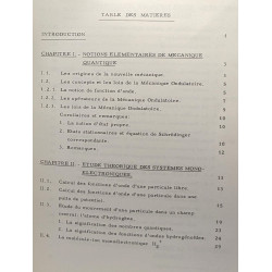 Chimie quantiquet et théorie moderne de la liasion chimique
