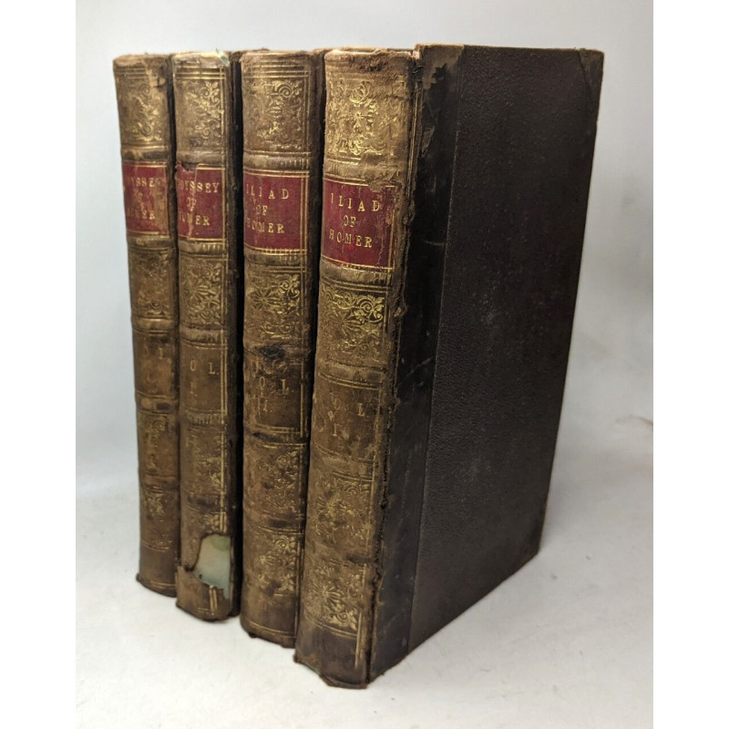 The Iliad of Homer, VOLUME 1 + 2 --- 3e édition + The Odyssey of...