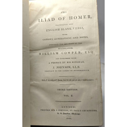The Iliad of Homer, VOLUME 1 + 2 --- 3e édition + The Odyssey of...