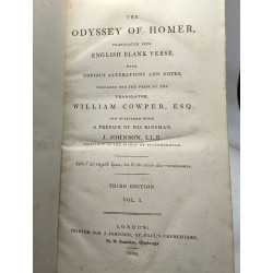 The Iliad of Homer, VOLUME 1 + 2 --- 3e édition + The Odyssey of...