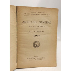 Annuaire général de la France et de l'étranger - 1922 -