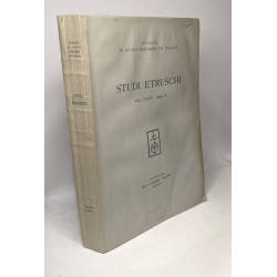 Studi etruschi vol. XXXIV serie II / istituto di studi etruschi ed...