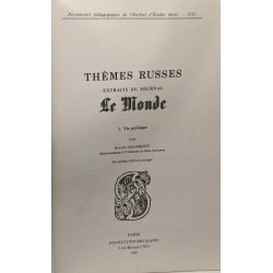 Thèmes russes extraits du journal Le Monde - 1 : Vie politique -...