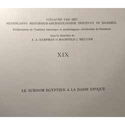 Le surnom égyptien à la basse époque