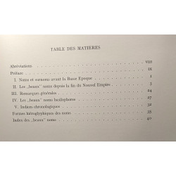Le surnom égyptien à la basse époque