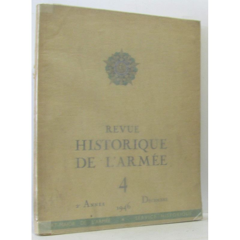 Revue historique de l'armée - publication trimestrielle de l'état...