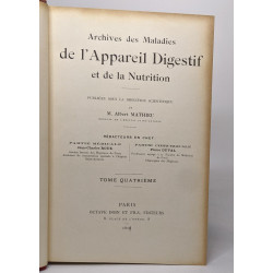 Archives des maladies de l'appareil digestif et de la nutrition -...