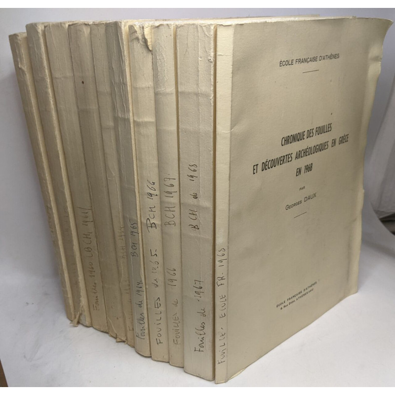 Chronique des fouilles et découvertes archéologiques en Grèce - 10...