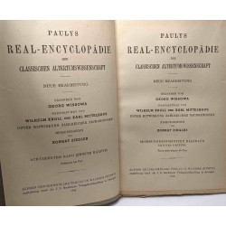 Paulys real-encyclopädie der classischen altertumswissenschaft -...