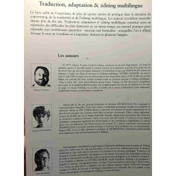 Traduction adaptation et éditing multilingue --- monde d'emploi...