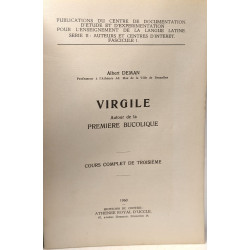 Virgile autour de la première bucolique - cours complet de troisième