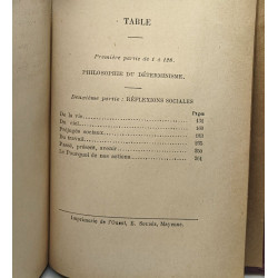 Philosophie du déterminisme - réflexions sociales - 3e édition
