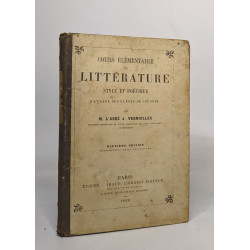 Cours élémentaire de littérature style et poétique à l'usage des...