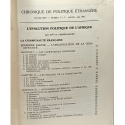 Évolution politique de l'Afrique: la communauté "française" la...