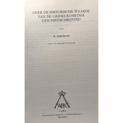 Over de historische waarde van de grieks-romeinse...