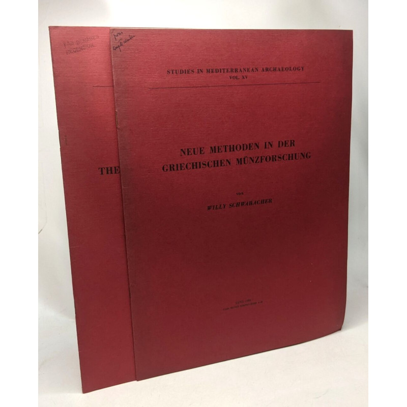 Studies in Mediterranean archaeology Vol. XV + XVI: Neue Methoden...