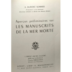 Les manuscrits de la Mer Morte - l'Orient Illustré - N°4 aperçus...